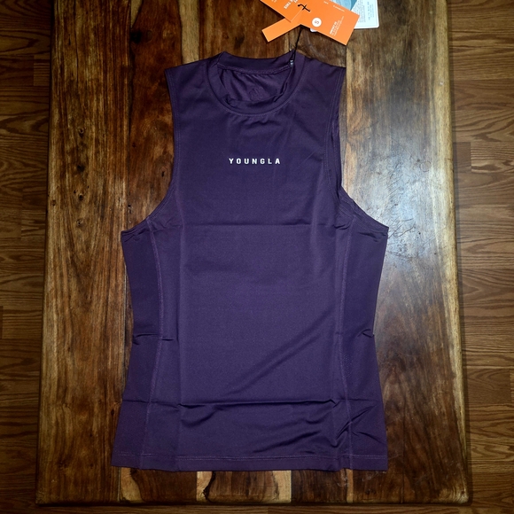 YoungLA Other - YoungLA  Deep Purple Compression Muscle Tee